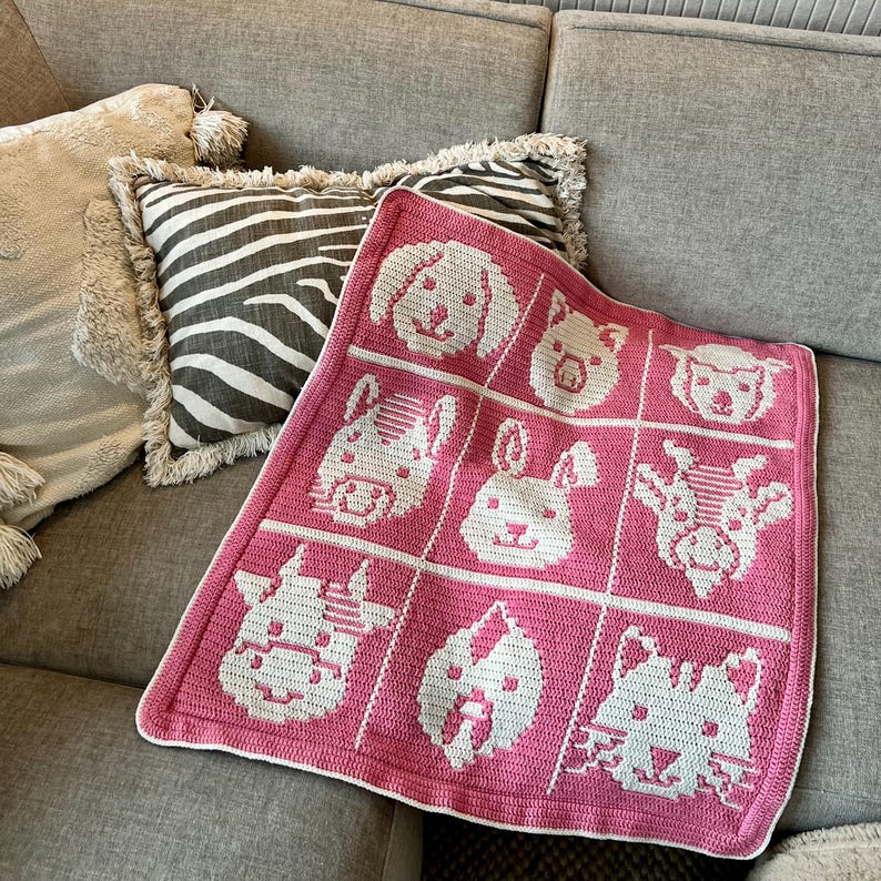 Farmyard Blanket Crochet Pattern