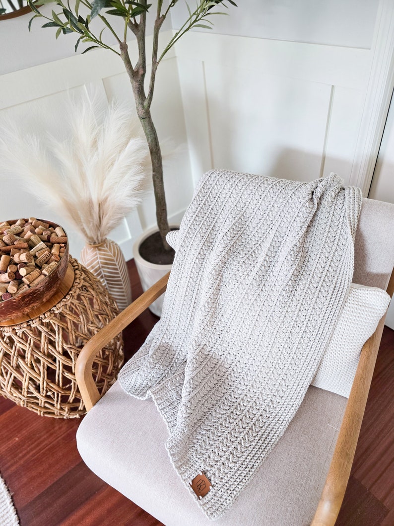 Cozy Wheat Blanket Crochet Pattern