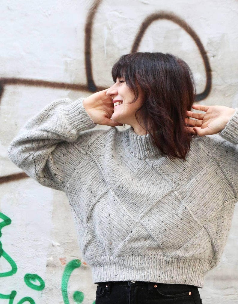 Panel Sweater Knitting Pattern