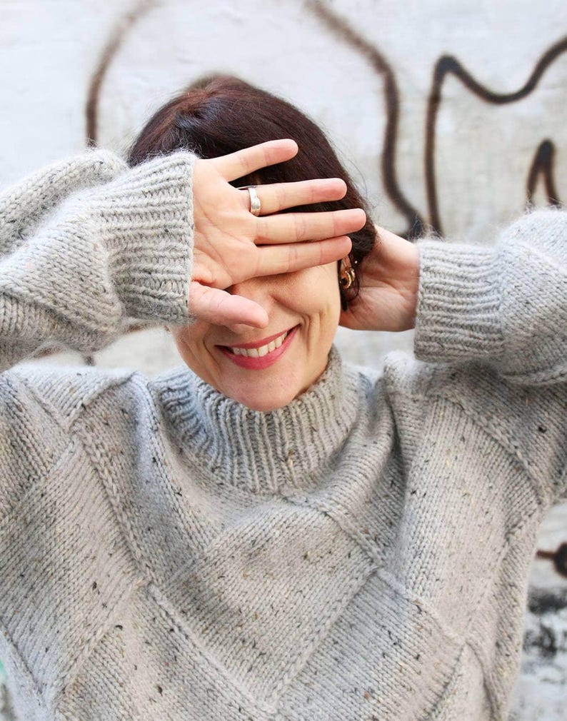 Panel Sweater Knitting Pattern