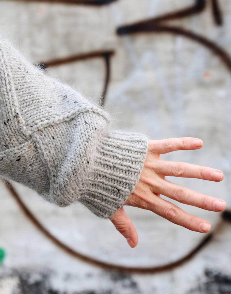 Panel Sweater Knitting Pattern