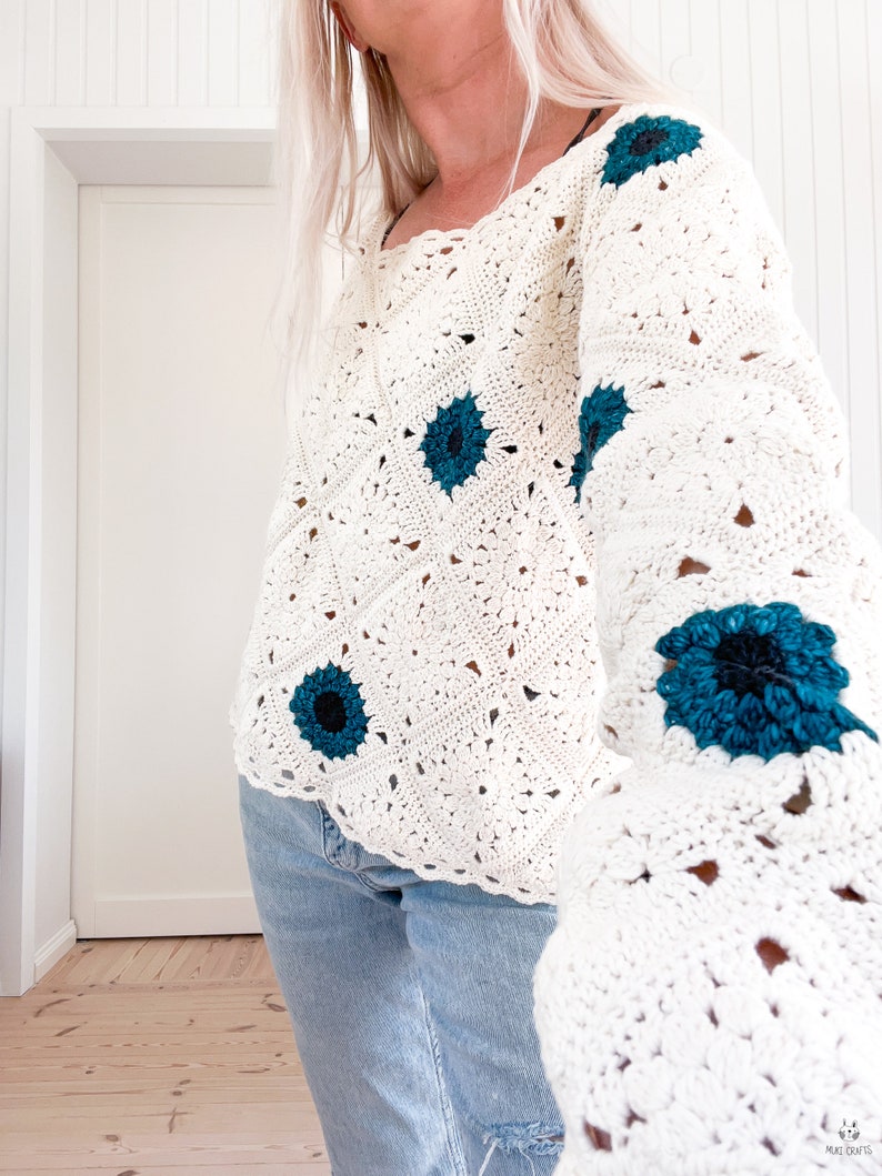 Wildflower Sweater Crochet Pattern