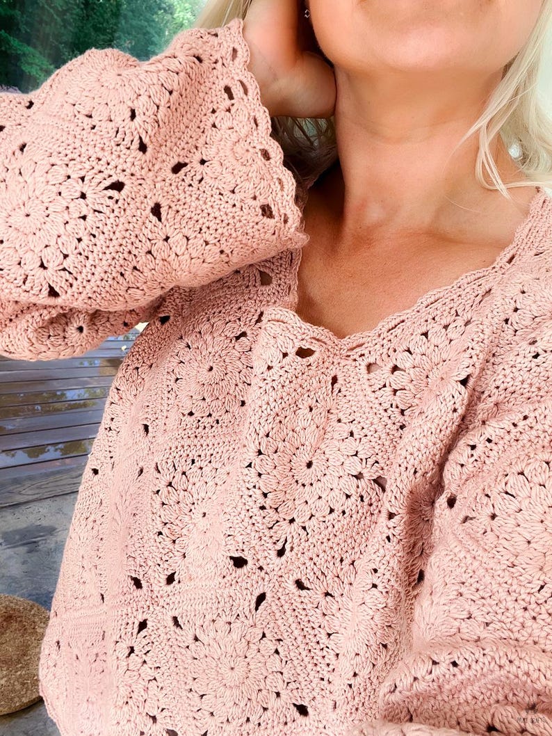 Wildflower Sweater Crochet Pattern