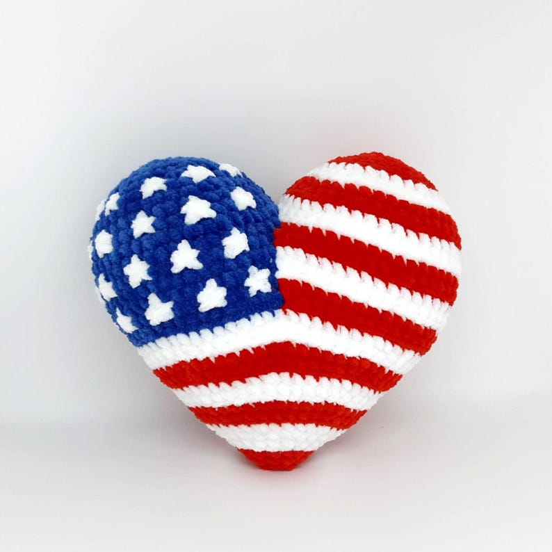 All-American Heart Crochet Pattern