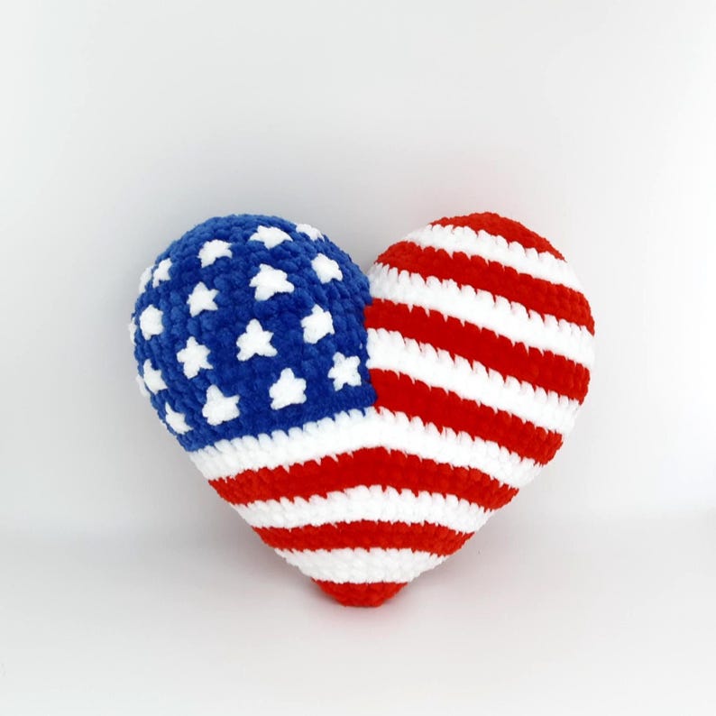 All-American Heart Crochet Pattern