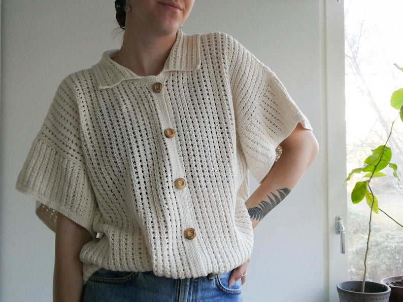 Breezy Button Up Crochet Pattern