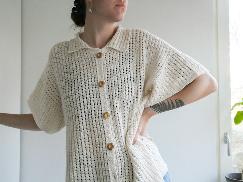 Breezy Button Up Crochet Pattern