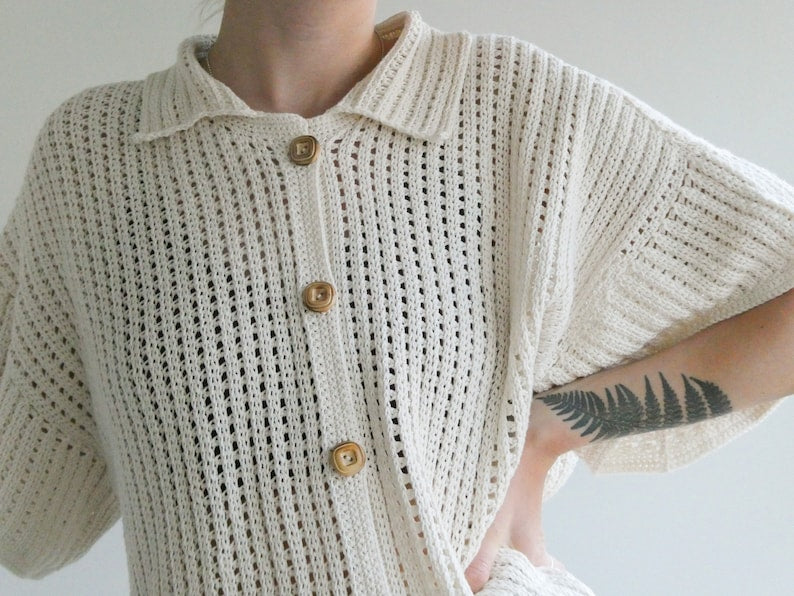 Breezy Button Up Crochet Pattern