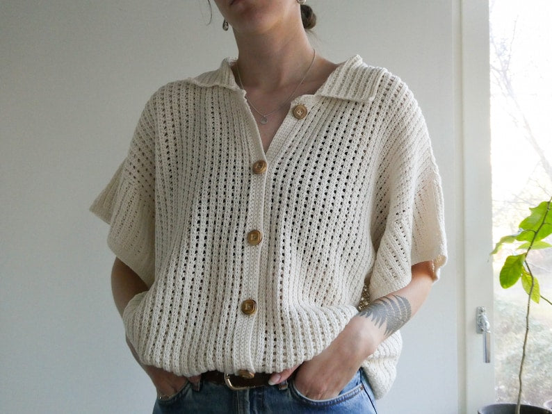 Breezy Button Up Crochet Pattern