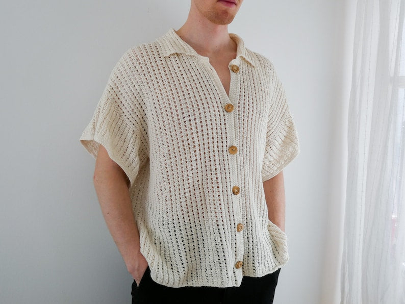 Breezy Button Up Crochet Pattern