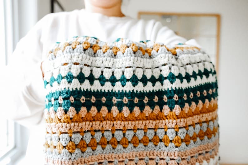 Rustic River Blanket Crochet Pattern