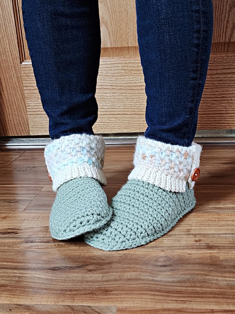 Cozy Slipper Boots Crochet Pattern