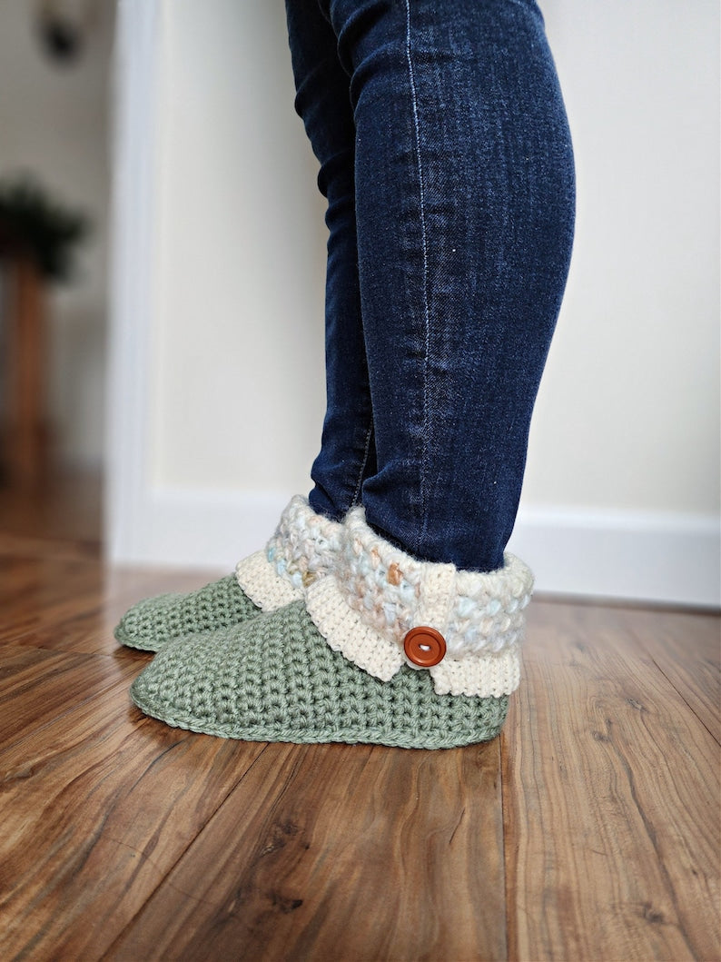 Cozy Slipper Boots Crochet Pattern