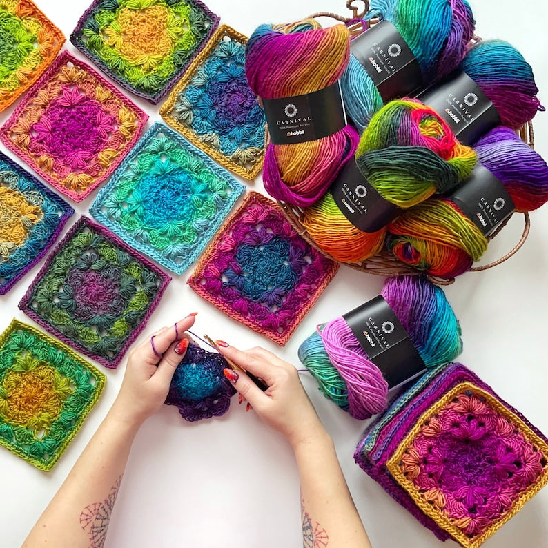 Color Symphony Blanket Crochet Pattern