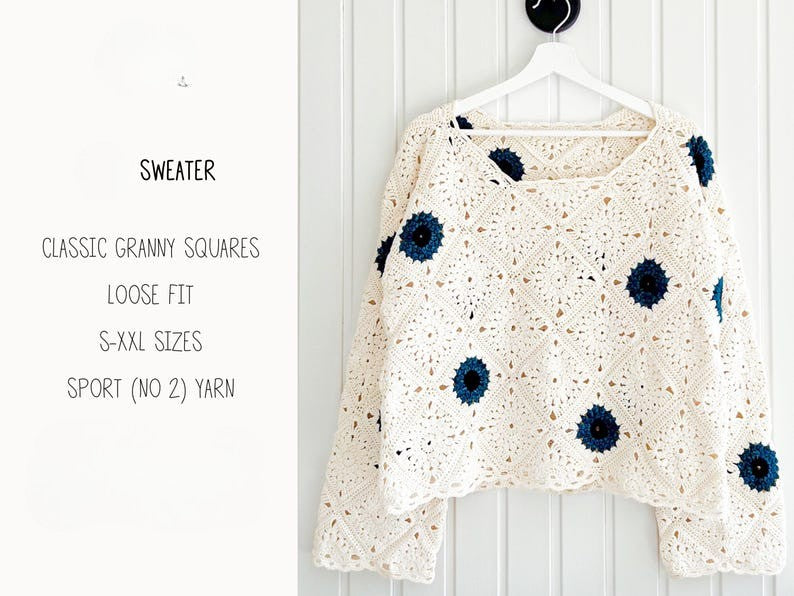 Wildflower Sweater Crochet Pattern