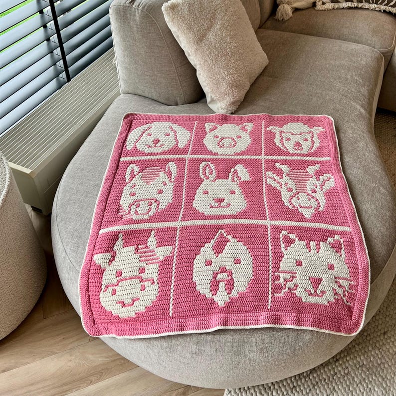 Farmyard Blanket Crochet Pattern