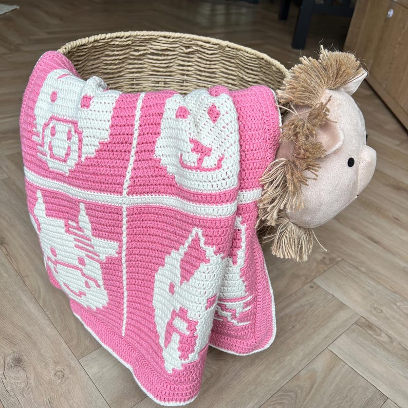 Farmyard Blanket Crochet Pattern