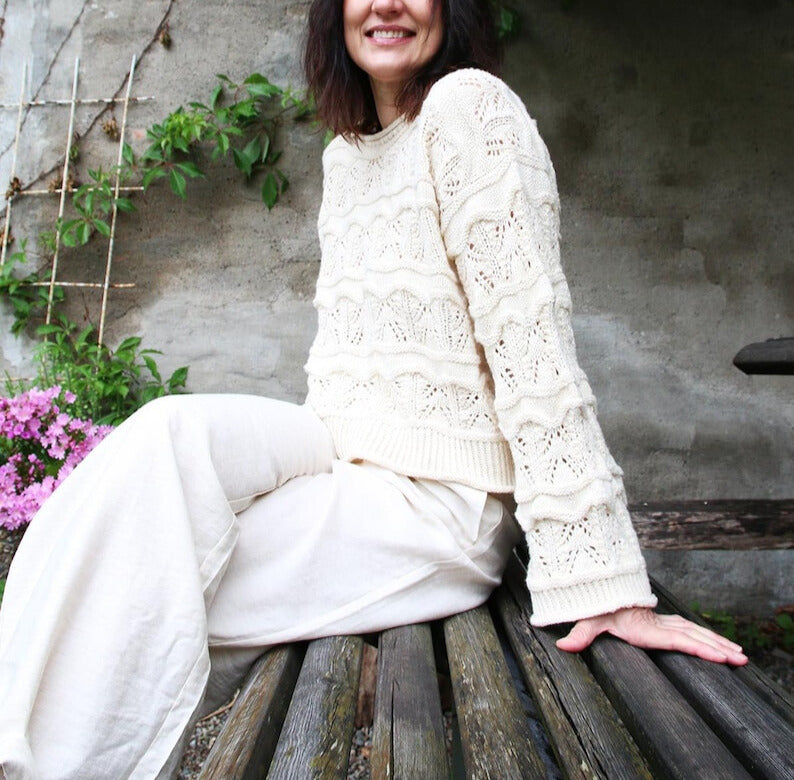 Lacewave Sweater Knitting Pattern