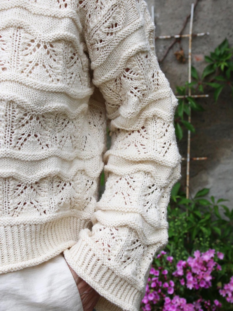 Lacewave Sweater Knitting Pattern