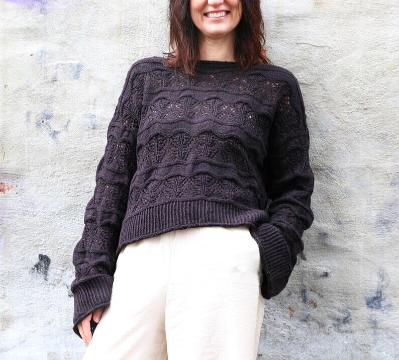Lacewave Sweater Knitting Pattern