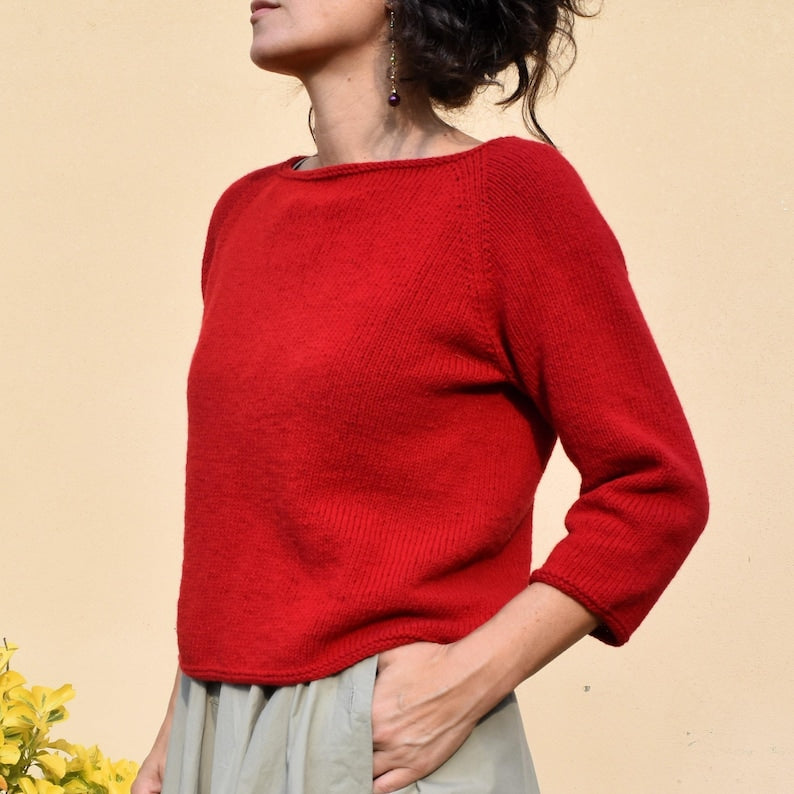 Rouge Sweater Knitting Pattern