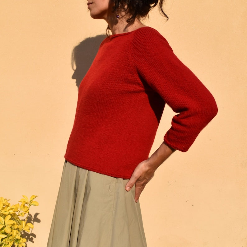 Rouge Sweater Knitting Pattern