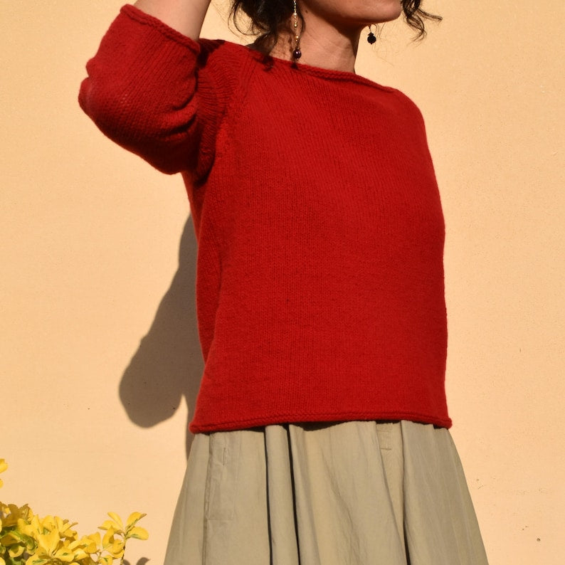 Rouge Sweater Knitting Pattern