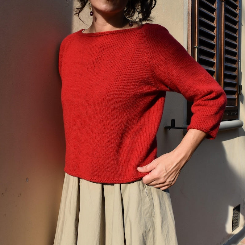 Rouge Sweater Knitting Pattern