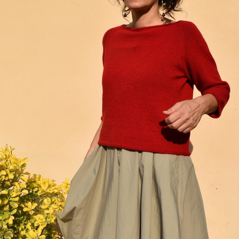 Rouge Sweater Knitting Pattern