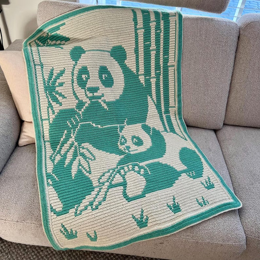 Panda Blanket Crochet Pattern