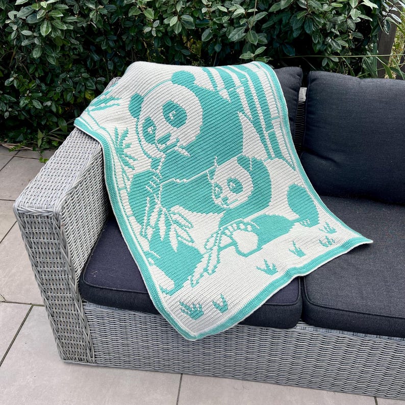 Panda Blanket Crochet Pattern