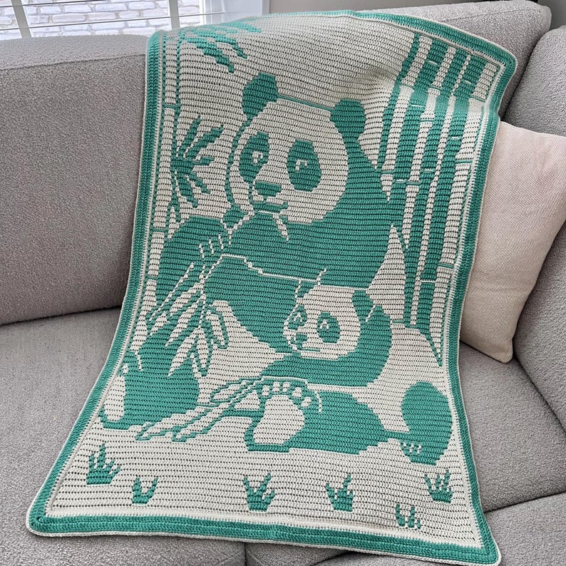 Panda Blanket Crochet Pattern