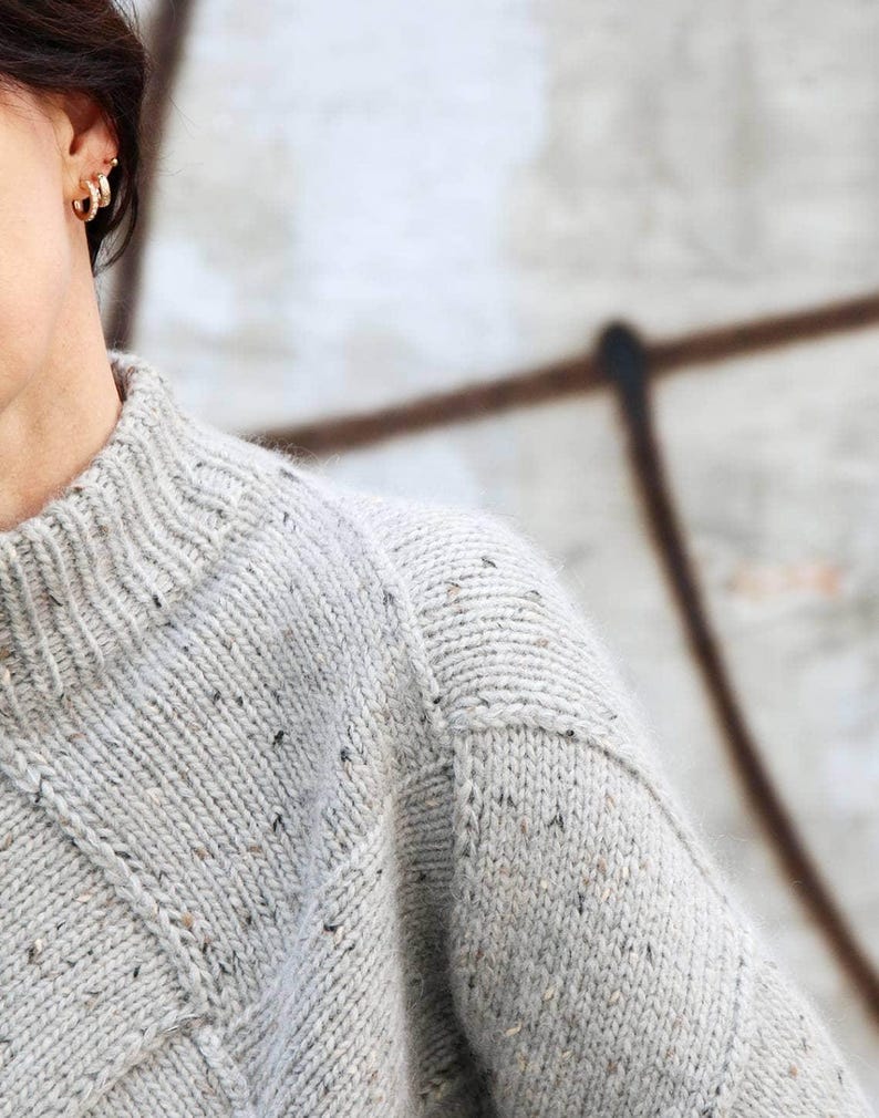 Panel Sweater Knitting Pattern