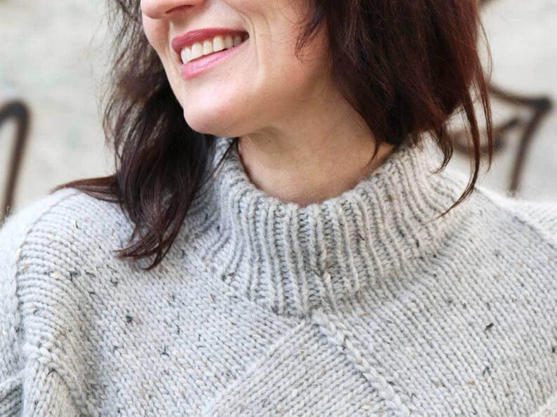 Panel Sweater Knitting Pattern