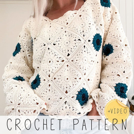 Wildflower Sweater Crochet Pattern