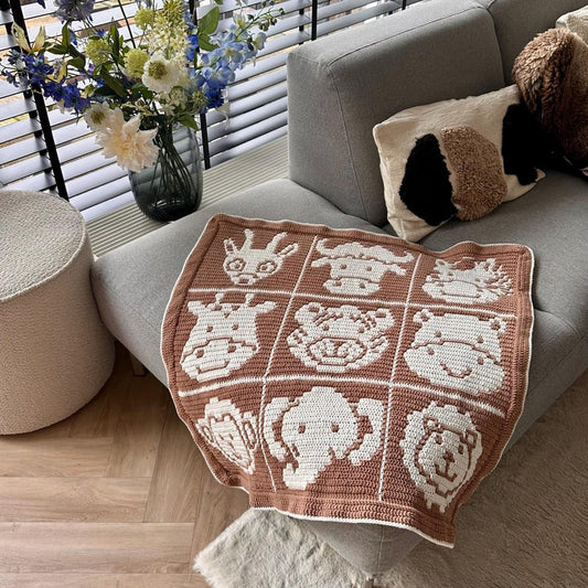 Animals Blanket Crochet Pattern