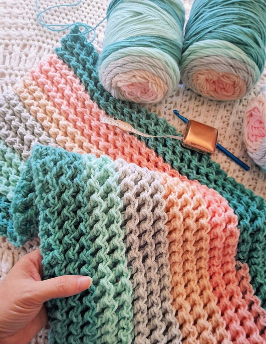 Waves Blanket Crochet Pattern