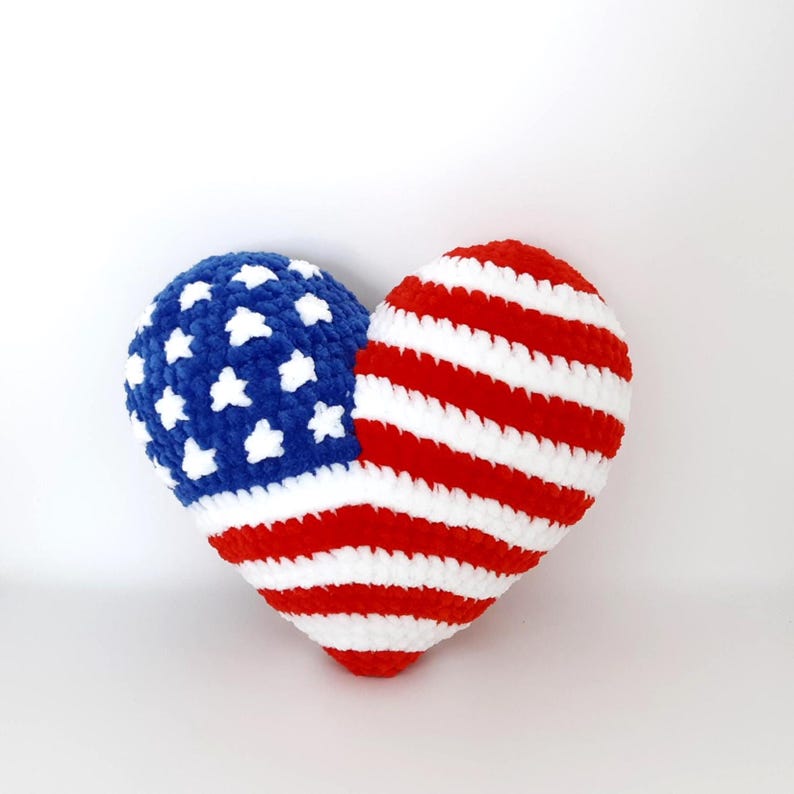 All-American Heart Crochet Pattern