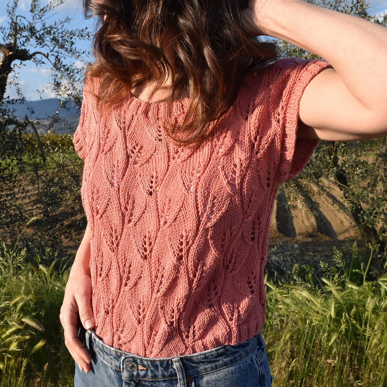 Floral Top Knitting Pattern