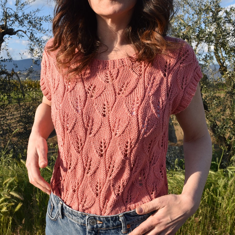 Floral Top Knitting Pattern