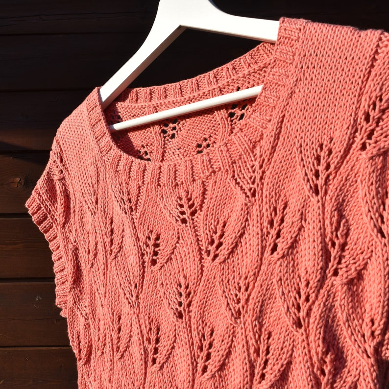 Floral Top Knitting Pattern