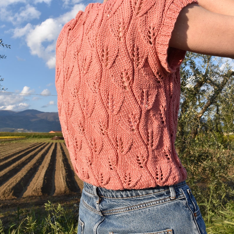Floral Top Knitting Pattern