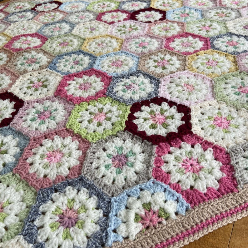 Timeless Hexagon Blanket Crochet Pattern