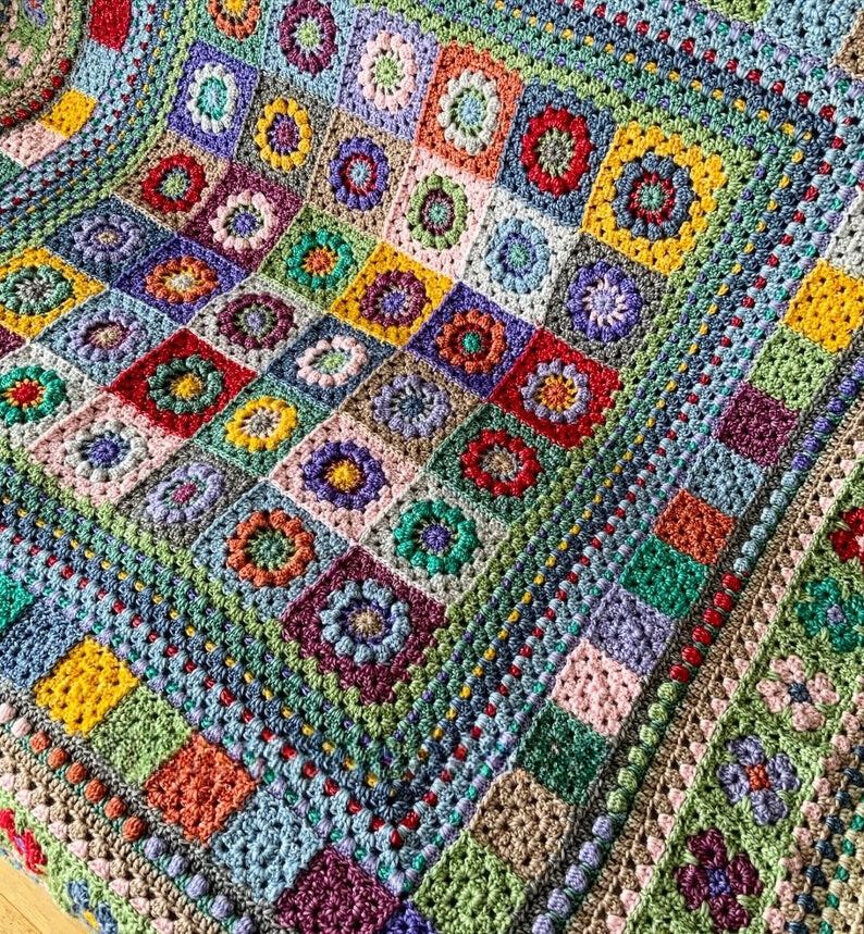 Garden Treasures Blanket Crochet Pattern