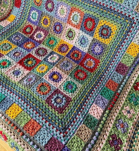 Garden Treasures Blanket Crochet Pattern