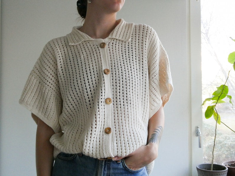 Breezy Button Up Crochet Pattern