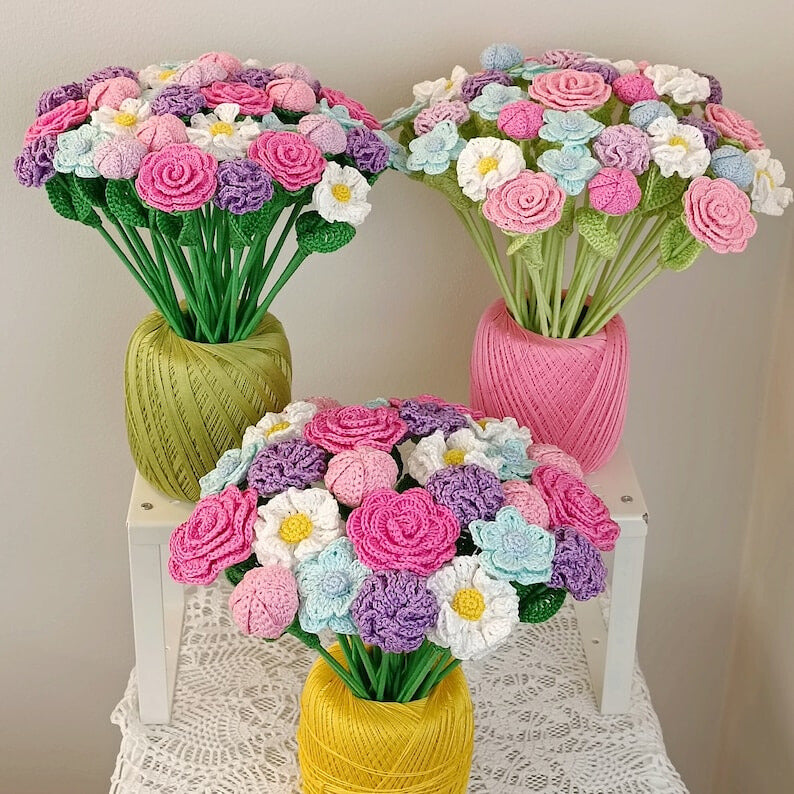 Bouquet Flower Crochet PATTERN