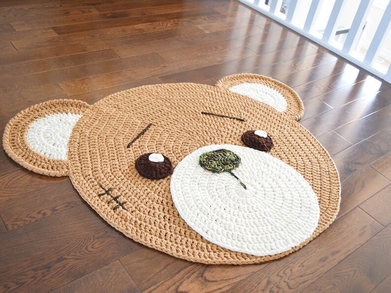 Playful Bear Mat Crochet Pattern