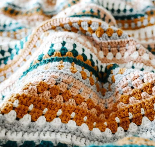 Rustic River Blanket Crochet Pattern