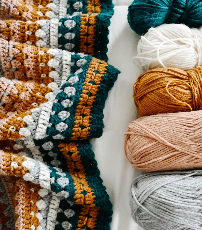 Rustic River Blanket Crochet Pattern